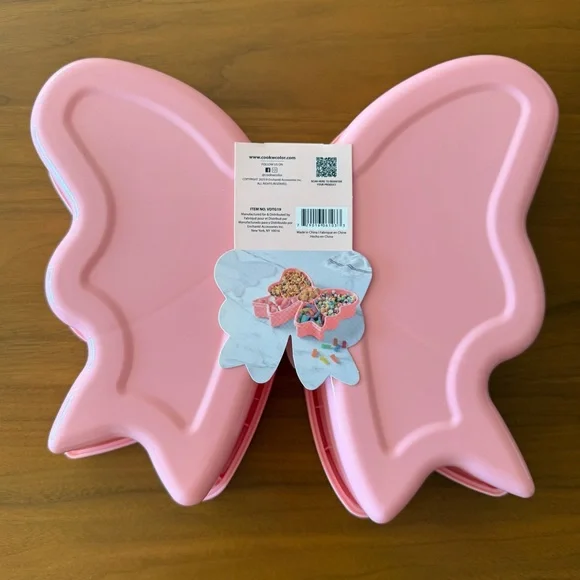 Large Sparkle Bow Snack Box Food Storage Container Valentine SHIP ASAP CWC Pink - Picture 10 of 11